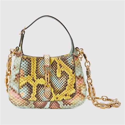 gucci python jackie bag|gucci python bag yellow.